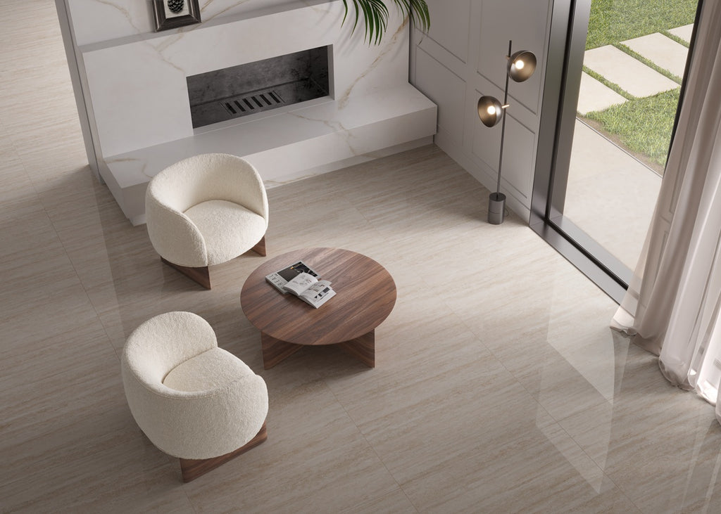 Cross Travertin Beige blank